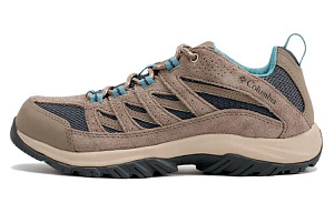 Columbia CRESTWOOD Cushioning Breathable Low-Top Outdoor Shoes Women's Khaki