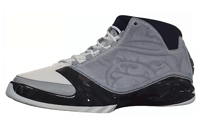 Jordan Air Jordan 23 Slip Resistant Mid Top Vintage Basketball Shoes Men's Gray Black