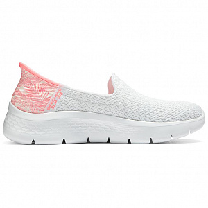 Skechers Go Walk Fle Cushioning Wear-Resistant Low-Top Casual Shoes Women's White Pink 1 2724485