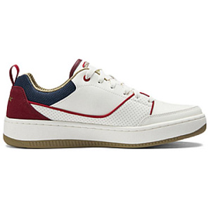 Skechers Cushioning Breathable Low-Top Skateboard Shoes Men's White Red Blue 1 2724565