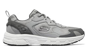 Skechers Cushioning Breathable Low-Top Casual Running Shoes Men's Gray 1 2724648