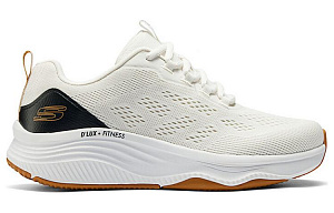 Skechers Cushioning Breathable Low-Top Running Shoes Men's White Black 1 2724990