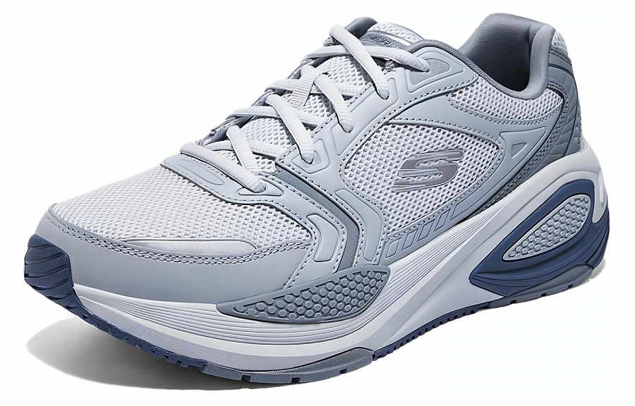 Skechers Cushioning Wear-Resistant Breathable Supportive Lightweight Rebound Low-Top Casual Shoes Men's Gray купить в интернет-магазине Yoocart с быстрой доставкой по России.