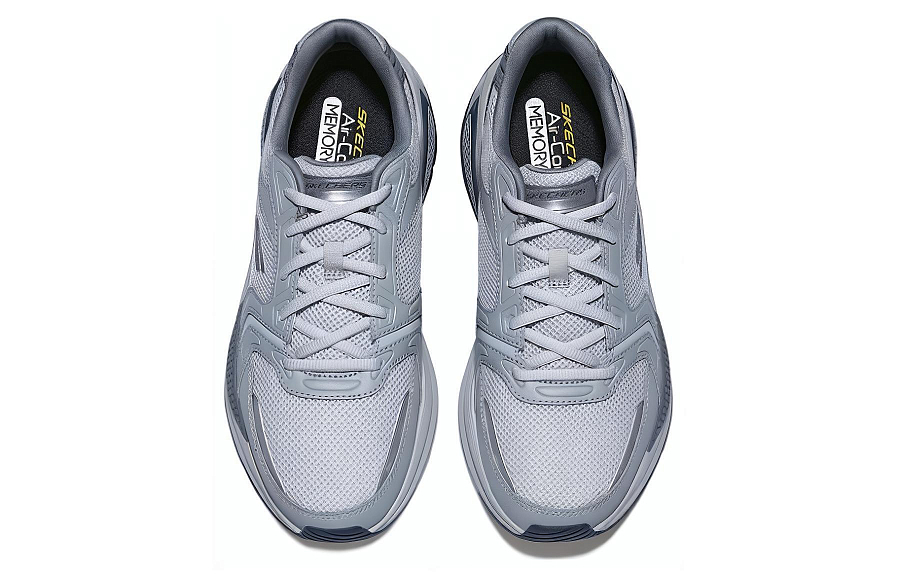 Skechers Cushioning Wear-Resistant Breathable Supportive Lightweight Rebound Low-Top Casual Shoes Men's Gray купить в интернет-магазине Yoocart с быстрой доставкой по России.