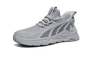 Jeep Mesh Shoes Durable Breathable Lightweight Low-Top Casual Shoes Men's Gray 1 2726200