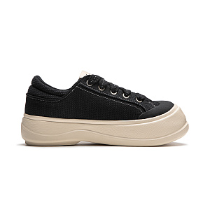 LiNing Honey Platform Anti-Slip Wear-Resistant Low-Top Casual Shoes Women's Black 1 2726569