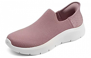 Skechers Slip Ins Slip-Ins Technology Cushioned Wear-Resistant Support Low-Top Casual Shoes Women's Rose Red 1 2726612