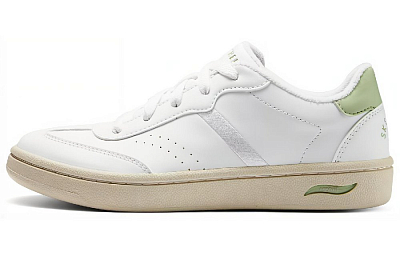 Skechers Modern Comfort Anti Slip Wear Resistant Low Top Skateboard Shoes Women's White Green