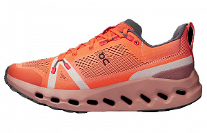 On Running Cloudsurfer Trail Flame Dustrose Women's