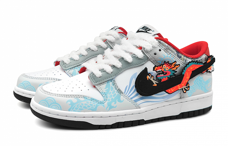 Nike Dunk Low-Top Skateboard Shoes Women's Gray Cyan купить в интернет-магазине Yoocart с быстрой доставкой по России.