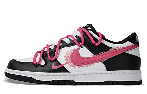 Nike Dunk Low-Top Skateboard Shoes Women's Black