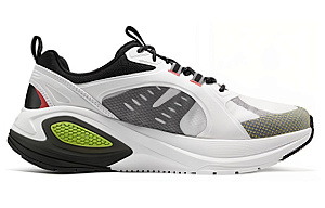 Skechers Cushioning Rebound Low-Top Running Shoes Men's White 1 2728323