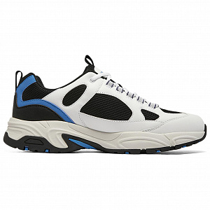 Skechers Cushioning Wear-Resistant Low-Top Chunky Sneakers Men's White Blue 1 2728443