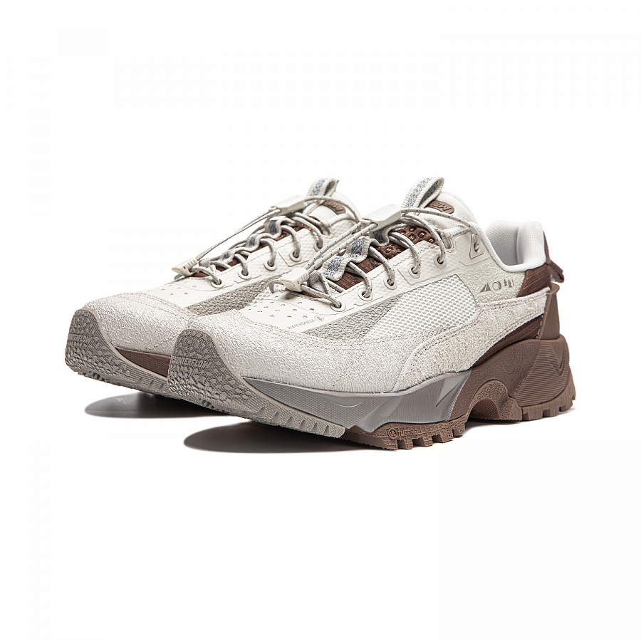 LiNing CF Hiking Pro Water-Resistant Low-Top Casual Shoes Women's Gray Brown купить в интернет-магазине Yoocart с быстрой доставкой по России.