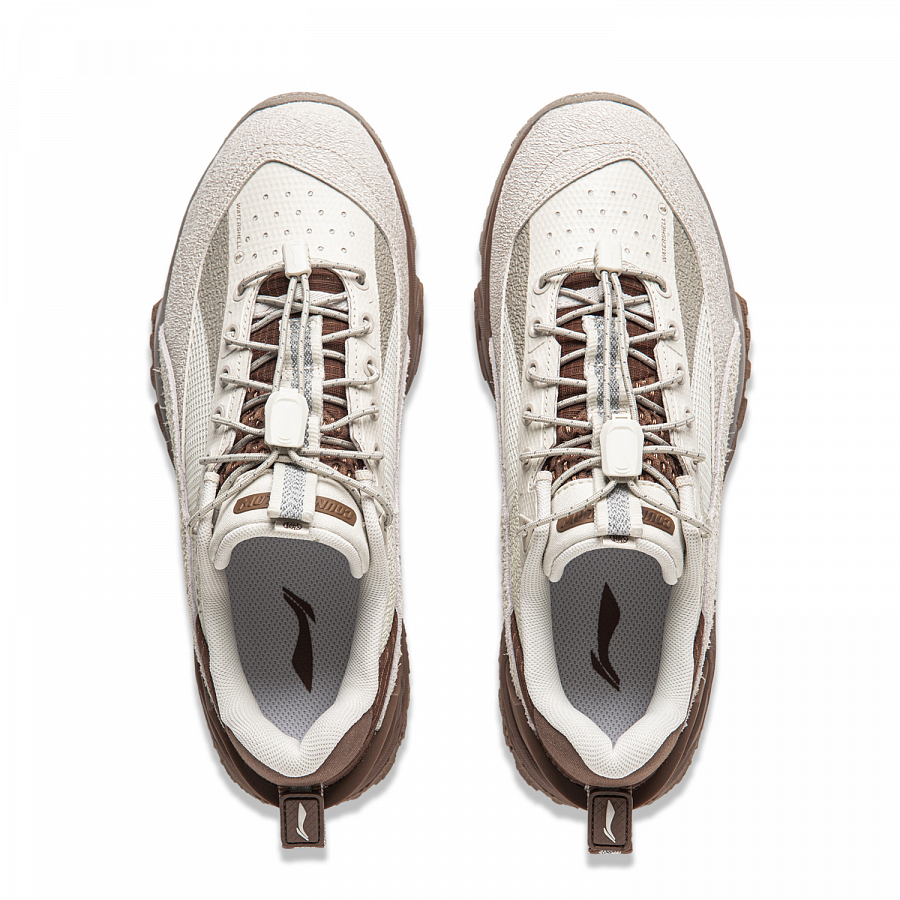 LiNing CF Hiking Pro Water-Resistant Low-Top Casual Shoes Women's Gray Brown купить в интернет-магазине Yoocart с быстрой доставкой по России.