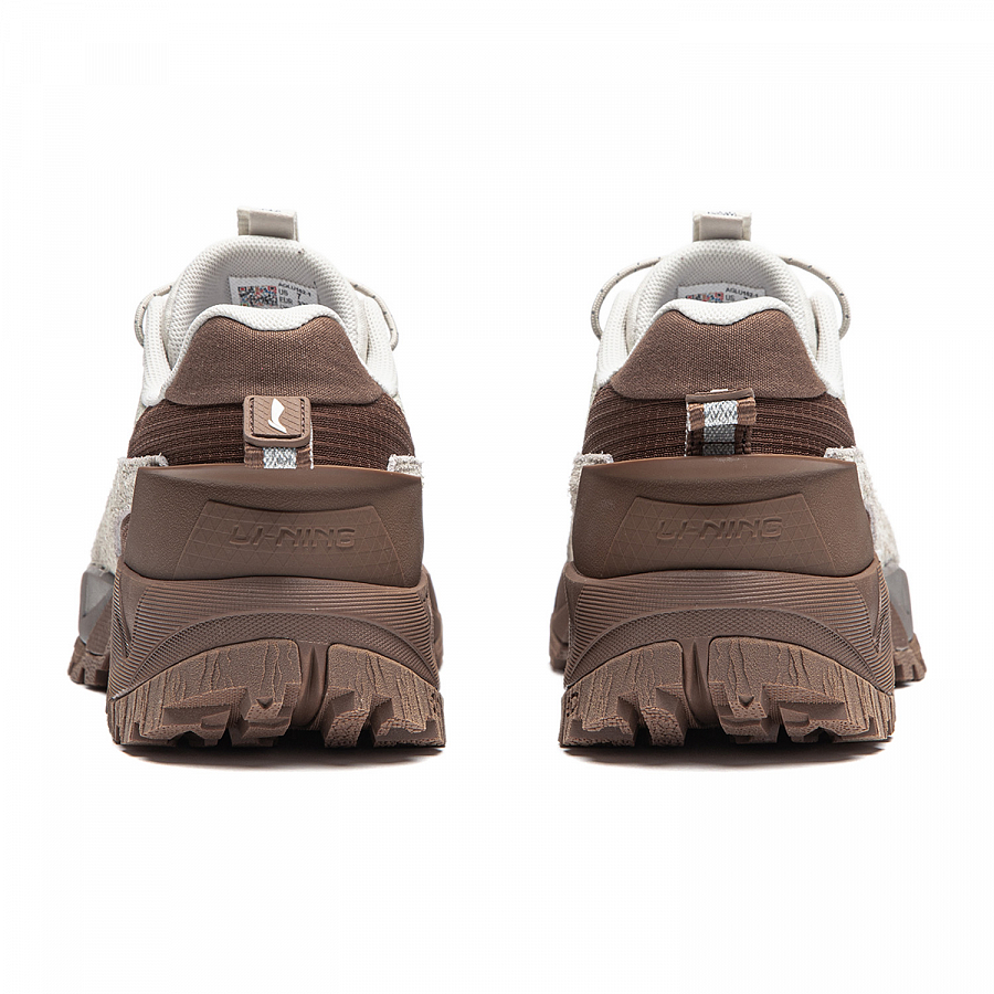 LiNing CF Hiking Pro Water-Resistant Low-Top Casual Shoes Women's Gray Brown купить в интернет-магазине Yoocart с быстрой доставкой по России.