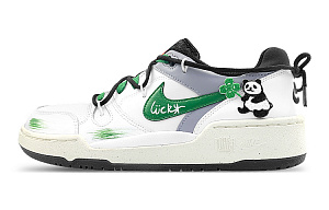 Nike Full Force Low-Top Skateboard Shoes Men's Black White Green 1 2728917