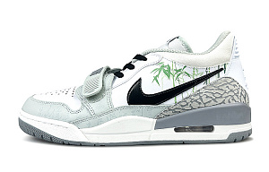 Jordan Legacy 312 Wear-Resistant Low-Top Skateboard Shoes Men's White Gray Green 1 2729150
