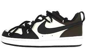 Nike Court Borough Transforming 103 Anti Slip Wear Resistant Low Top Skateboard Shoes GS Black Brown 1 2729389