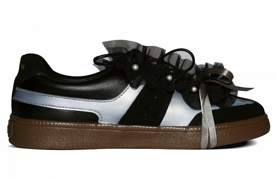 LiNing Yunchuan Low-Top Skateboard Shoes Women's Black Silver