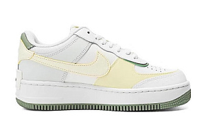 Nike Air Force 1 Slip-Resistant Cushioning Wear-Resistant Low-Top Skateboard Shoes Women's White Green 1 2732367