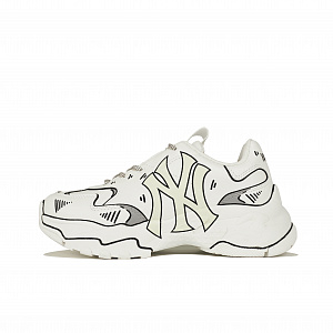 MLB Big Ball Chunky Kuji Low-Top Chunky Sneakers Unisex White Gray 1 2732698