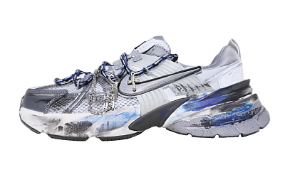 Nike V2K Run Low-Top Running Shoes Women's Blue Black