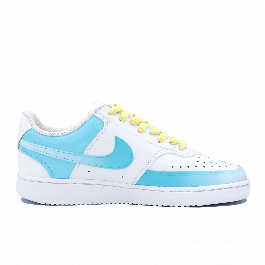 Nike Court Vision 1 Cushioned Wear-Resistant Breathable Low-Top Skateboard Shoes Women's Light Blue купить в интернет-магазине Yoocart с быстрой доставкой по России.