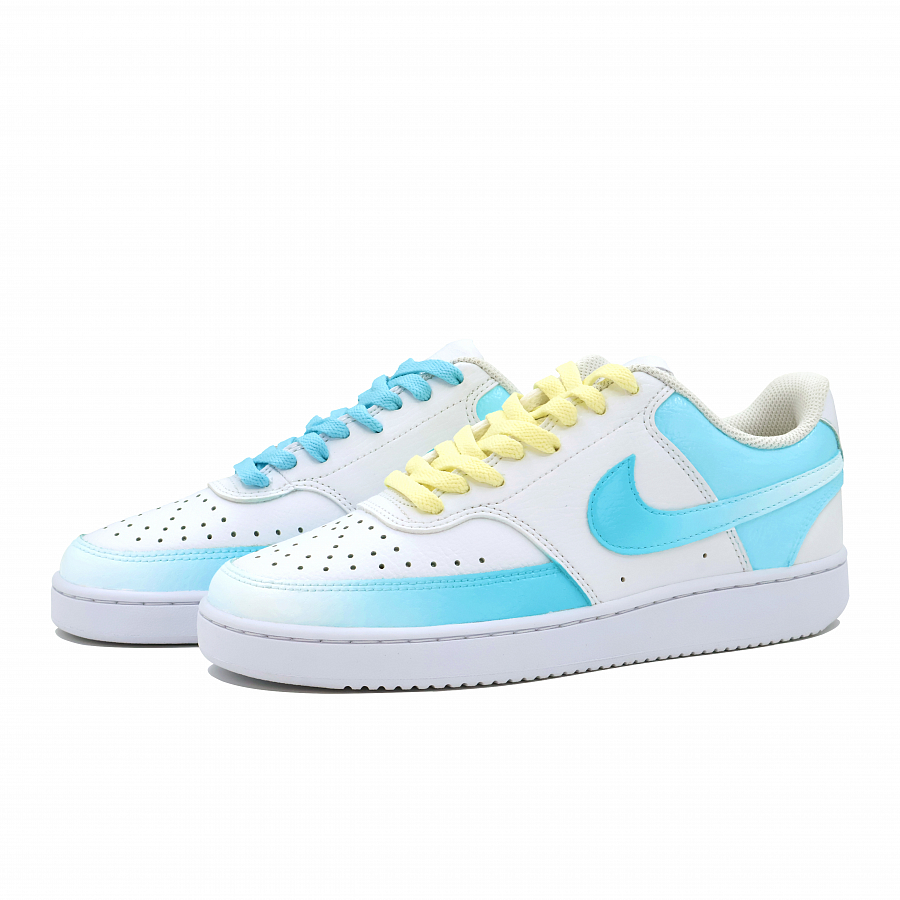 Nike Court Vision 1 Cushioned Wear-Resistant Breathable Low-Top Skateboard Shoes Women's Light Blue купить в интернет-магазине Yoocart с быстрой доставкой по России.