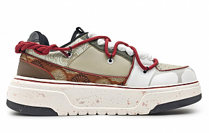 MLB Chunky Liner Low-Top Skateboard Shoes Unisex Brown Green 1 2734767