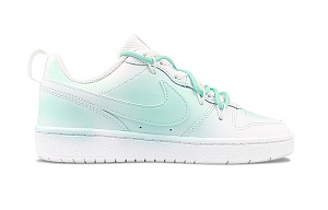Nike Court Borough Low-Top Skateboard Shoes Women's White Green 1 2734864