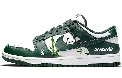 Nike Dunk Skateboard Shoes Unisex Low-Top Green/White