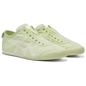 Asics Onitsuka Tiger Mexico 66 Slip On Green Cream Women's 1 2735299