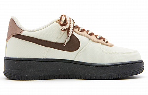 Nike Air Force 1 Low Anti Slip Wear Resistant Low Top Skateboard Shoes Unisex White Brown 1 2735660