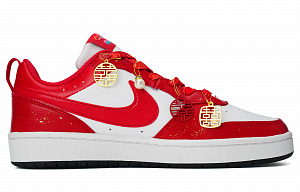 Nike Court Borough Anti-Slip And Wear-Resistant Lightweight Low-Top Skateboard Shoes Women's Red 1 2736400