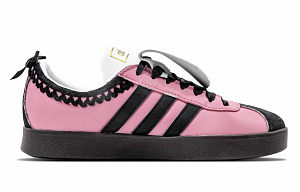 Adidas Neo Vl Court Slip Resistant Low Top Skateboard Shoes Unisex Pink 1 2736729
