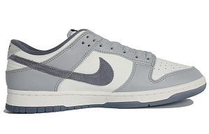 Nike Dunk Anti-Slip Wear-Resistant Low-Top Skateboard Shoes Men's White Gray 1 2736898