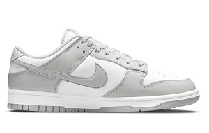 Nike Dunk Anti-Slip Wear-Resistant Low-Top Skateboard Shoes Men's White Gray 1 2737663