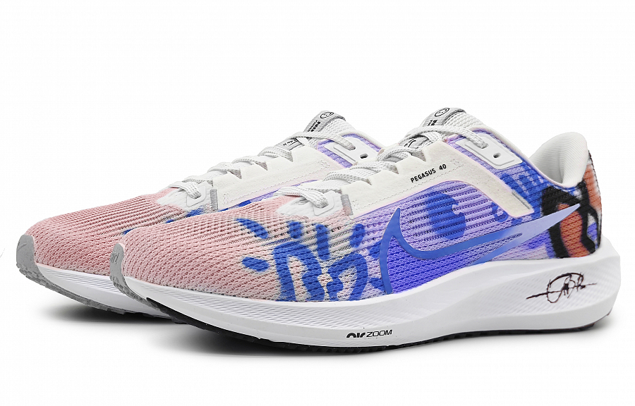 Nike Air Zoom Pegasus 40 Low-Top Running Shoes Unisex Pink Purple купить в интернет-магазине Yoocart с быстрой доставкой по России.