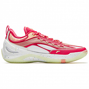 Anta Instantaneous 1 Cushioning Wear-Resistant Low-Top Basketball Shoes Men's Red Pink White 1 2737694