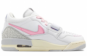 Jordan Legacy 312 Cushioned Slip-Resistant Low-Top Vintage Basketball Shoes GS White Pink 1 2737826