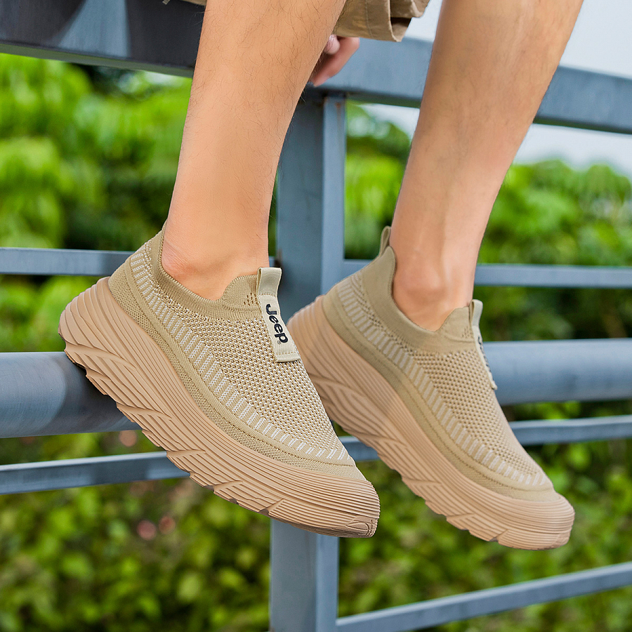 Jeep Low Top Outdoor Shoes Men's Khaki купить в интернет-магазине Yoocart с быстрой доставкой по России.