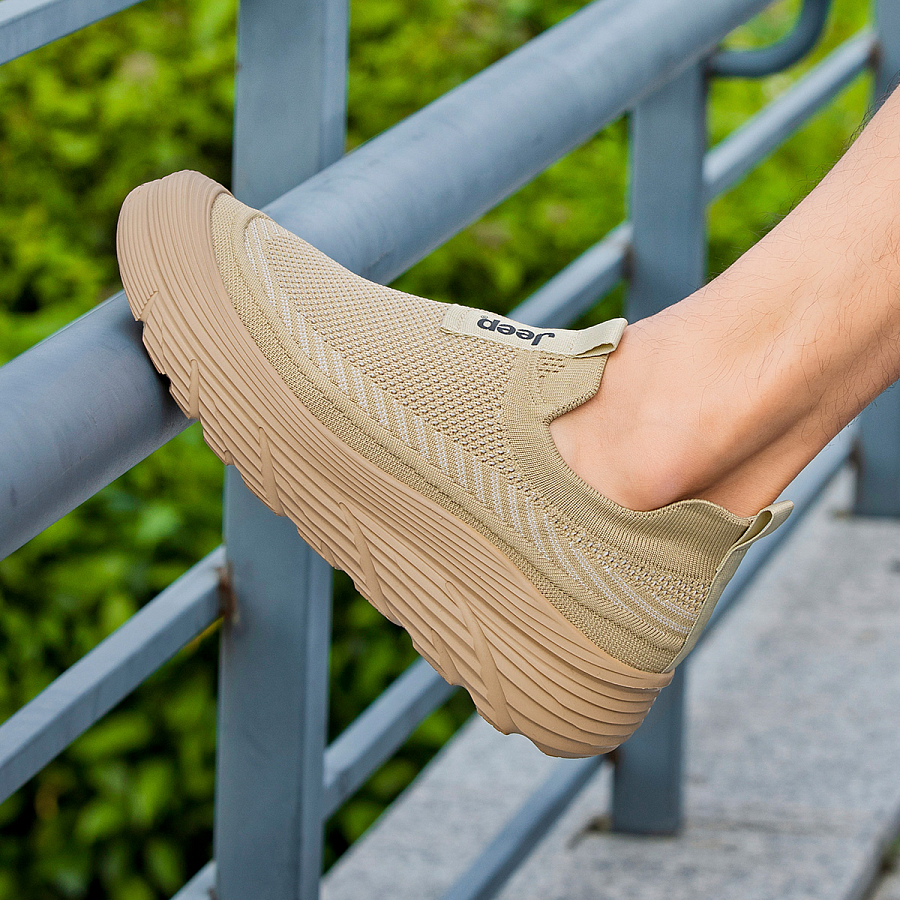 Jeep Low Top Outdoor Shoes Men's Khaki купить в интернет-магазине Yoocart с быстрой доставкой по России.