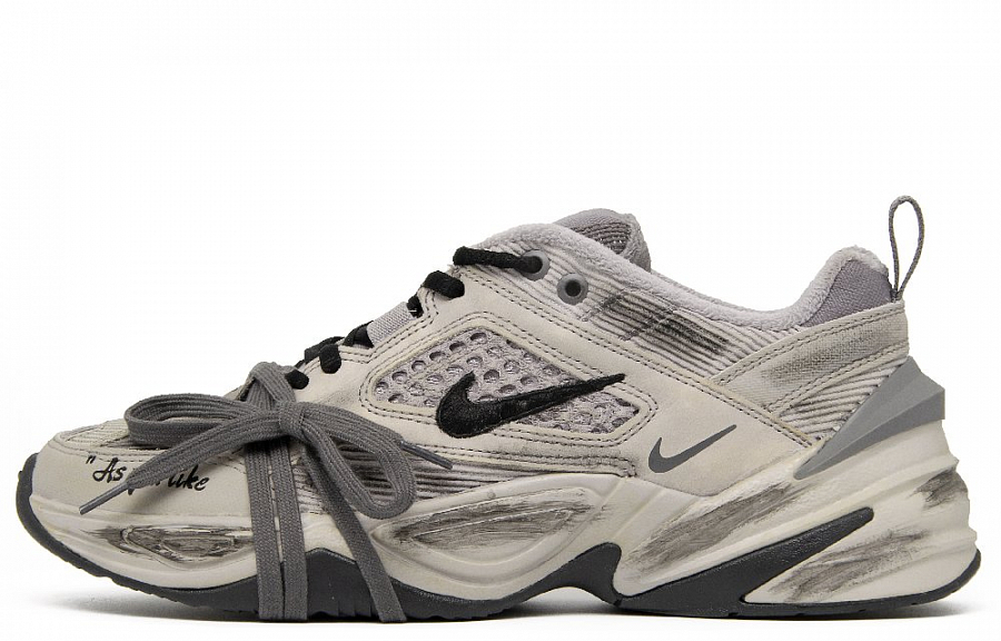 Nike M2K Anti-Slip Wear-Resistant Low-Top Chunky Sneakers Unisex Gray купить в интернет-магазине Yoocart с быстрой доставкой по России.