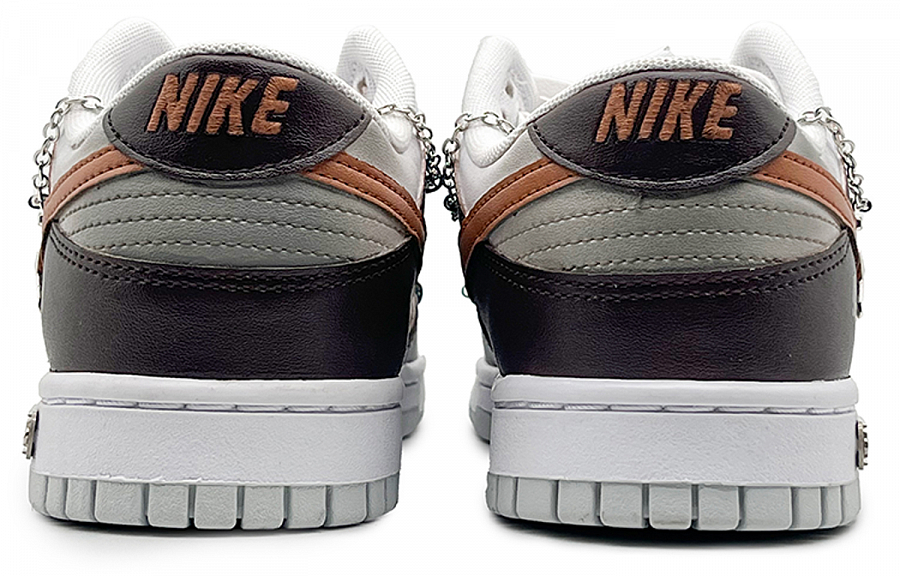 Nike Dunk 'Pure Platinum' Anti-Slip Wear-Resistant Low-Top Skateboard Shoes Men's White Brown купить в интернет-магазине Yoocart с быстрой доставкой по России.