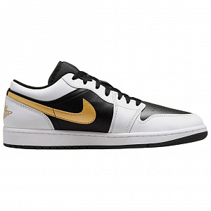 Jordan 1 Low White Black Metallic Gold Swoosh 1 2740155