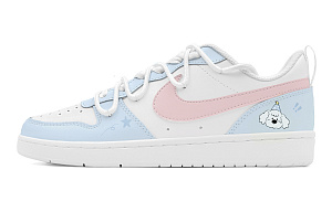 Nike Court Borough Skateboard Shoes Women's Low top Blue With White Lettering 1 2740227