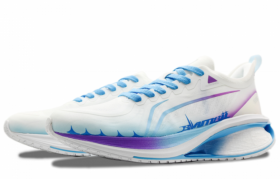 LiNing WuShi 5S 3.0 Anti-Slip And Wear-Resistant Breathable Low-Top Running Shoes Men's White Blue Purple купить в интернет-магазине Yoocart с быстрой доставкой по России.