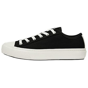 LACOSTE Low-Top Canvas Shoes Men's Black