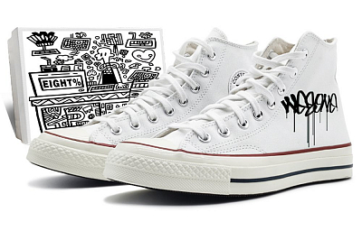 Converse 1970s Chuck Taylor High-Top Canvas Shoes Unisex Ecru
